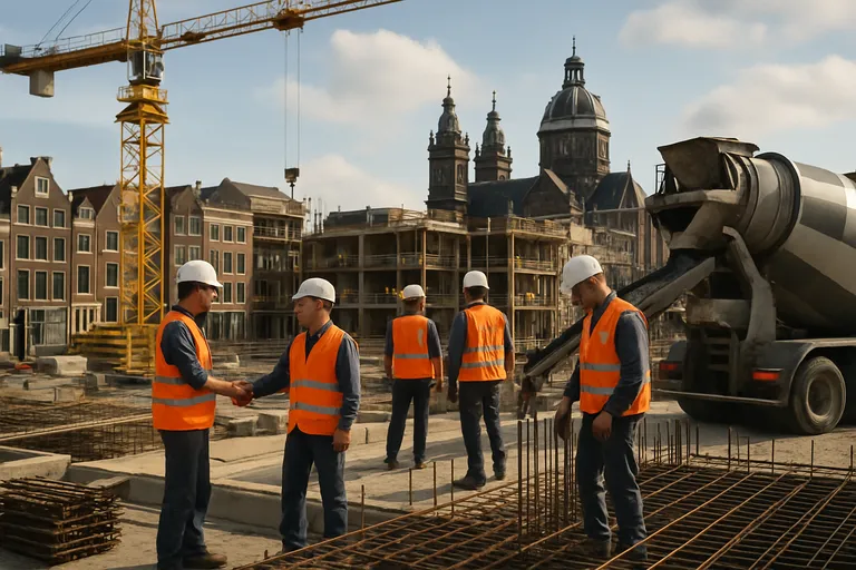 Bouwbedrijven in Amsterdam van samenwerking tot oplevering